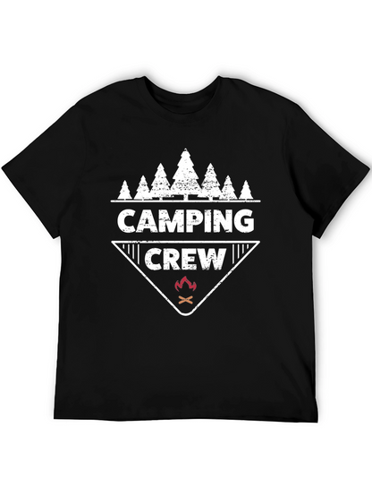 Camiseta Negra Camping Crew Aventura