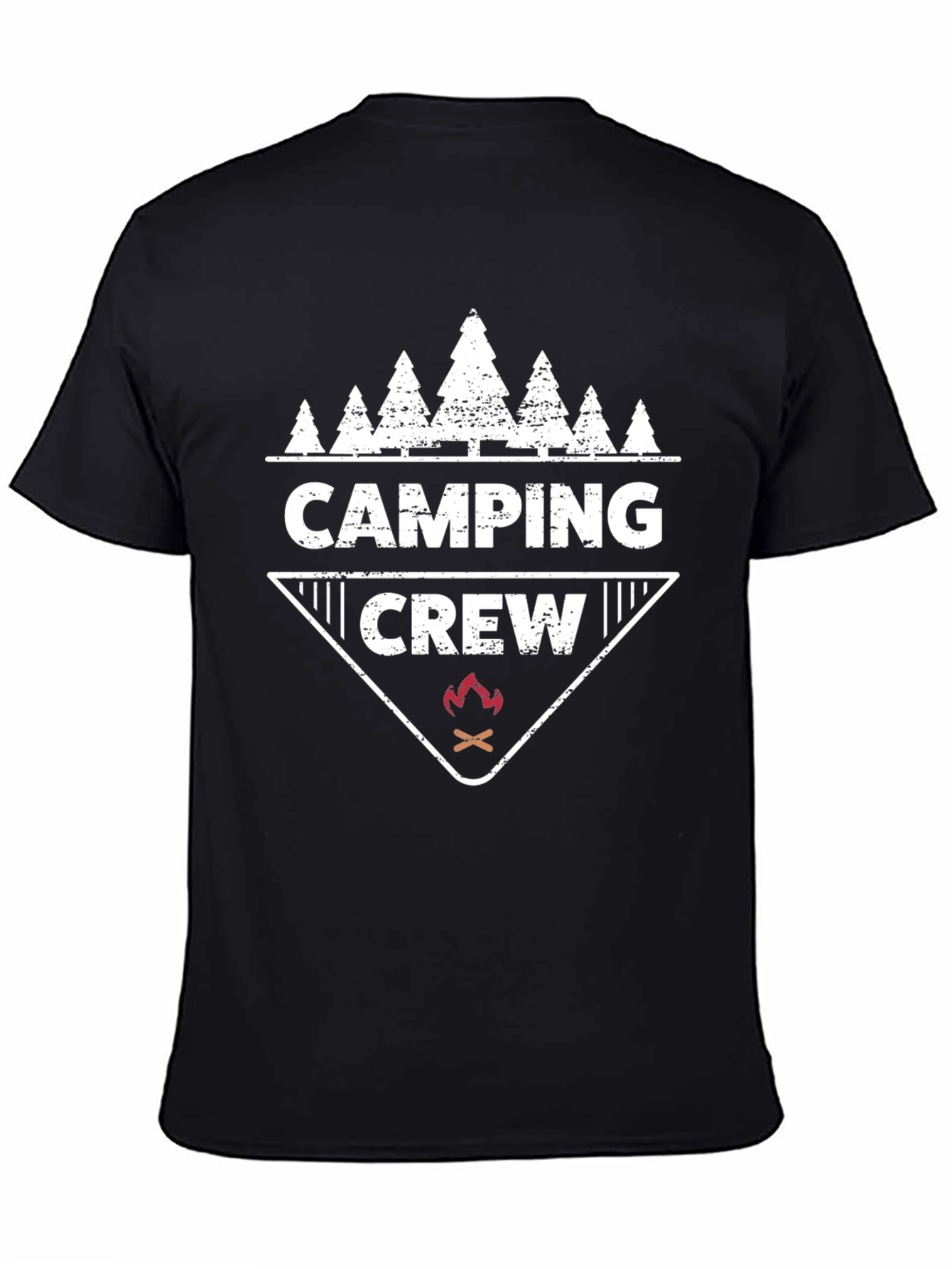 Camiseta Negra Camping Crew Aventura