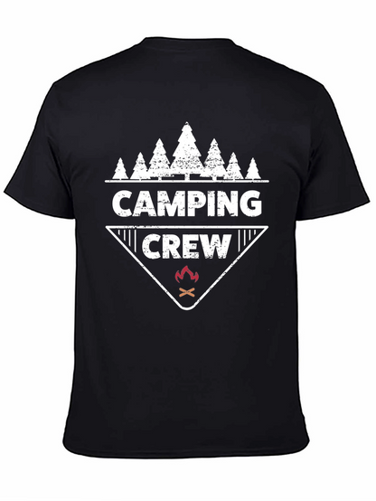 Camiseta Negra Camping Crew Aventura