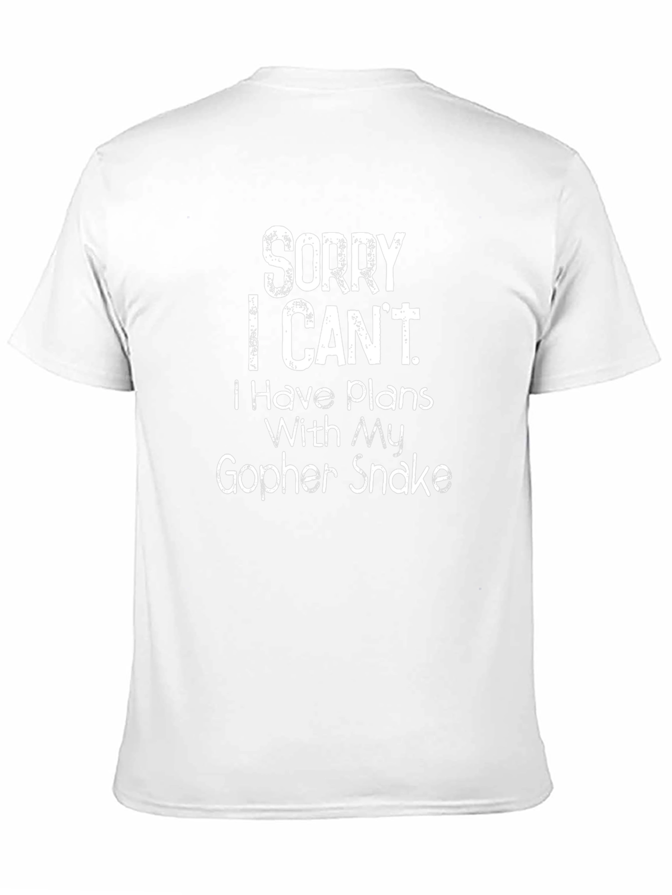 Camiseta Negra: Sorry I Cant. Gopher Snake.