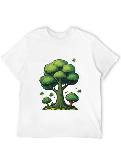 Camiseta Negra con Diseño de Árbol