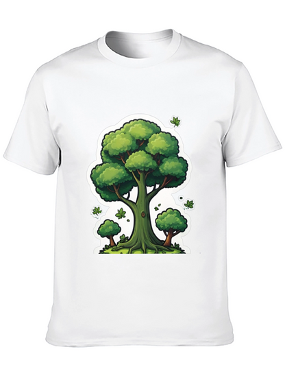 Camiseta Negra con Diseño de Árbol
