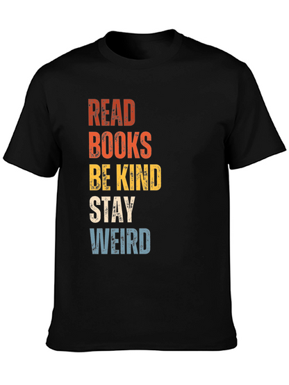 Camiseta Negra con Diseño Inspirador Read Books