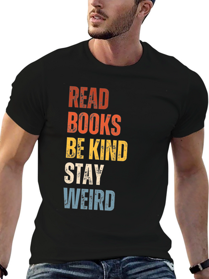 Camiseta Negra con Diseño Inspirador Read Books
