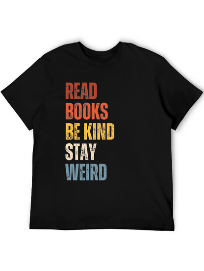Camiseta Negra con Diseño Inspirador Read Books