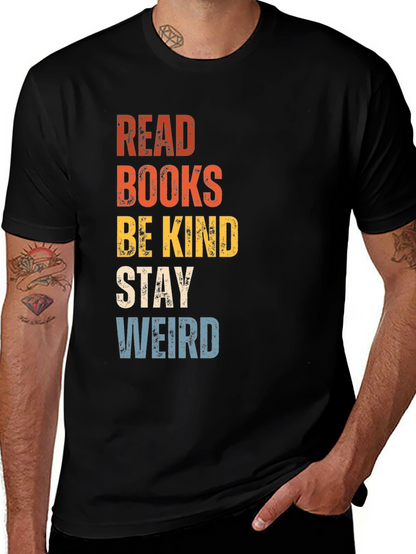 Camiseta Negra con Diseño Inspirador Read Books