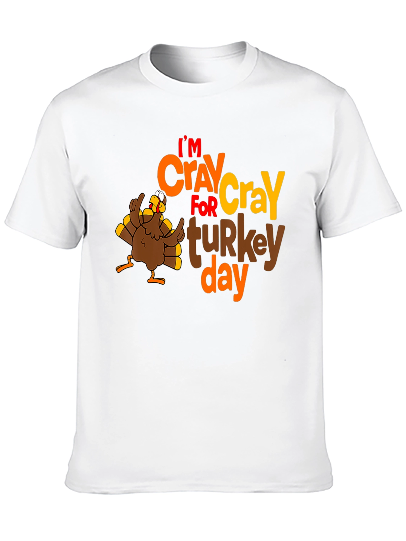 Camiseta Negra Im CRAY for turkey day