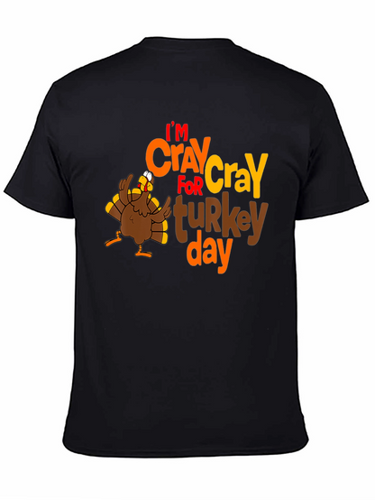 Camiseta Negra Im CRAY for turkey day