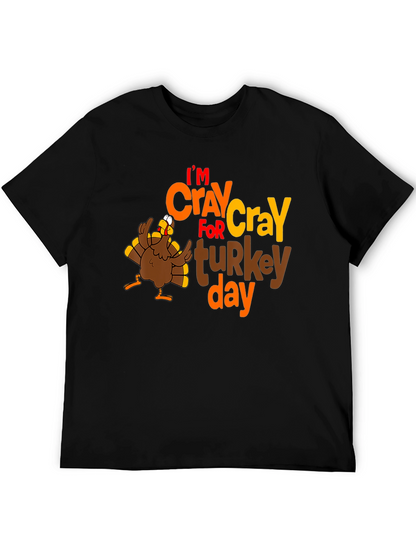 Camiseta Negra Im CRAY for turkey day