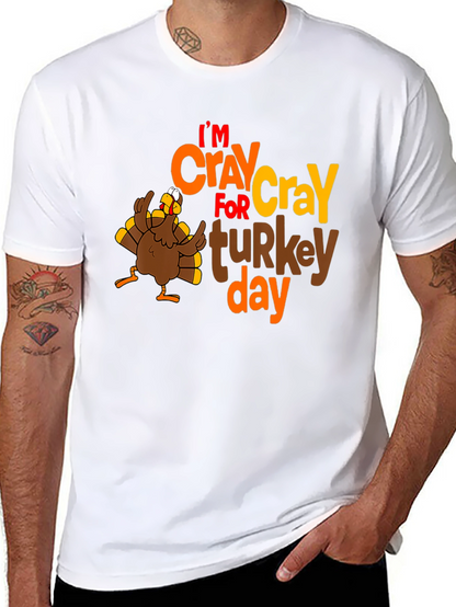 Camiseta Negra Im CRAY for turkey day
