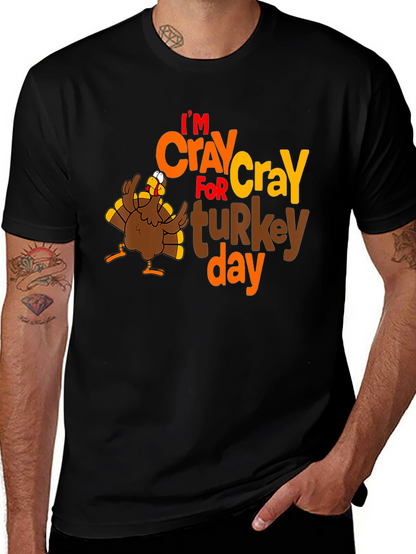 Camiseta Negra Im CRAY for turkey day