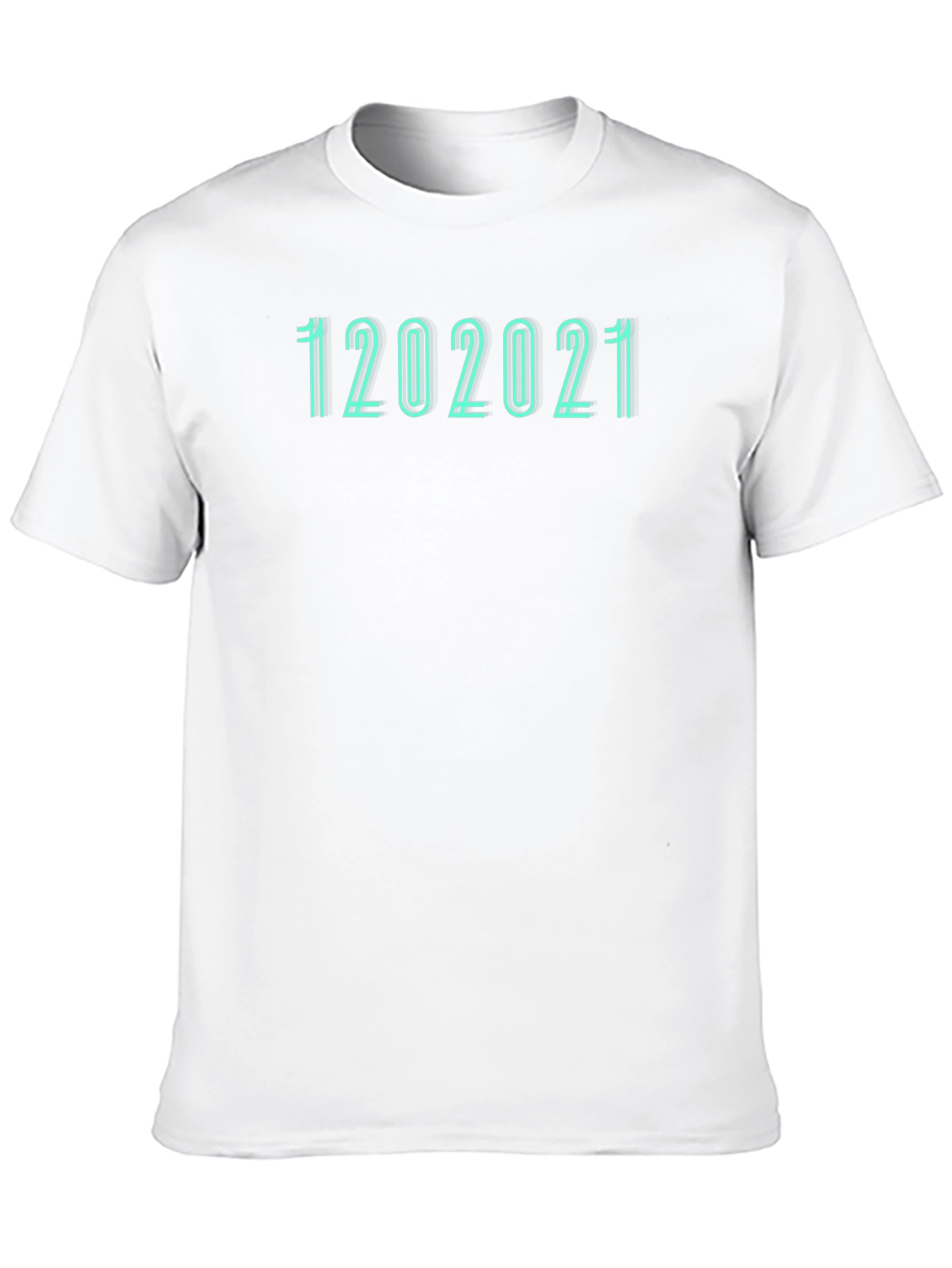 Camiseta Negra con Diseño de Fecha 12022021