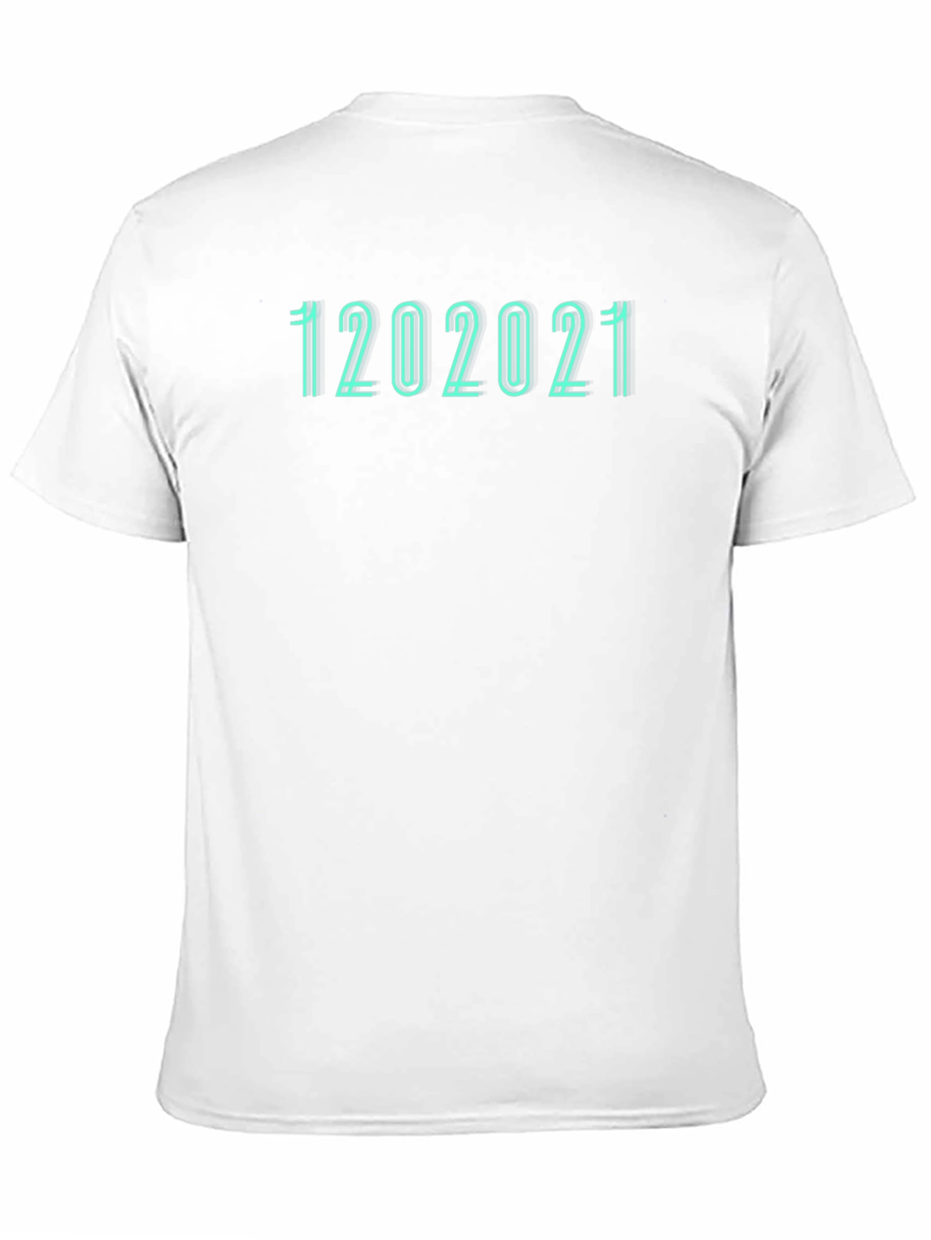 Camiseta Negra con Diseño de Fecha 12022021