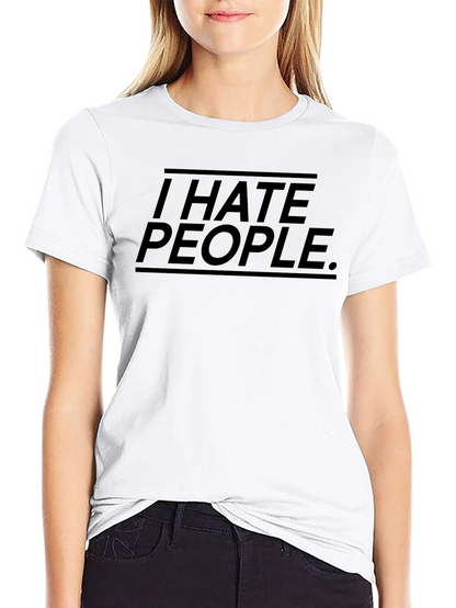 Camiseta Negra I Hate People.