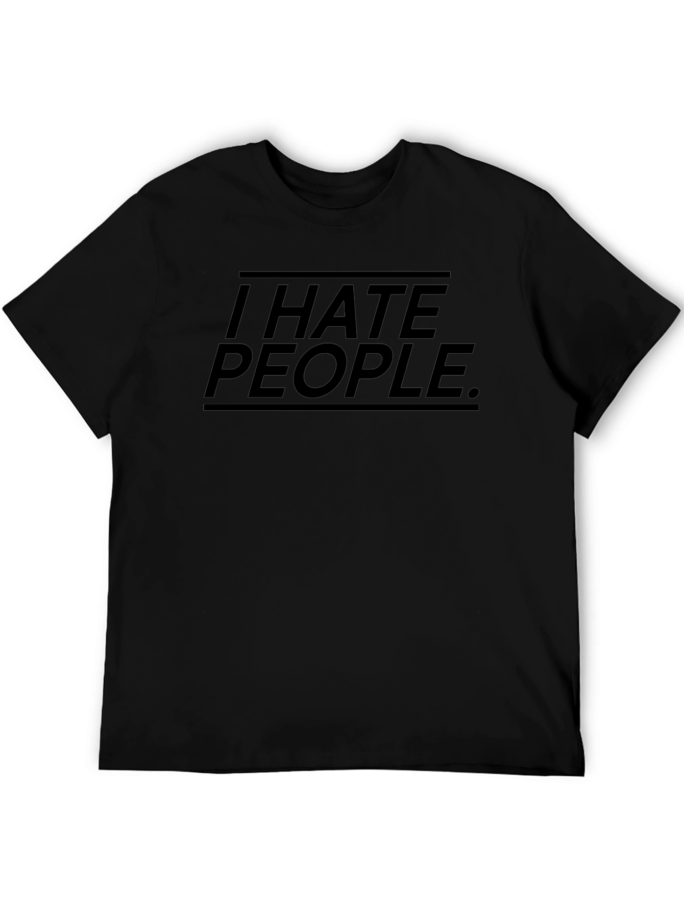 Camiseta Negra I Hate People.