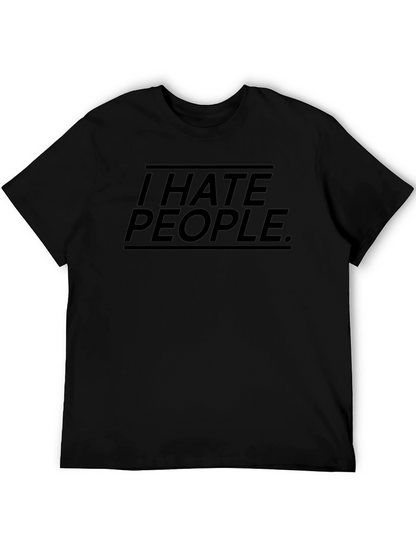 Camiseta Negra I Hate People.