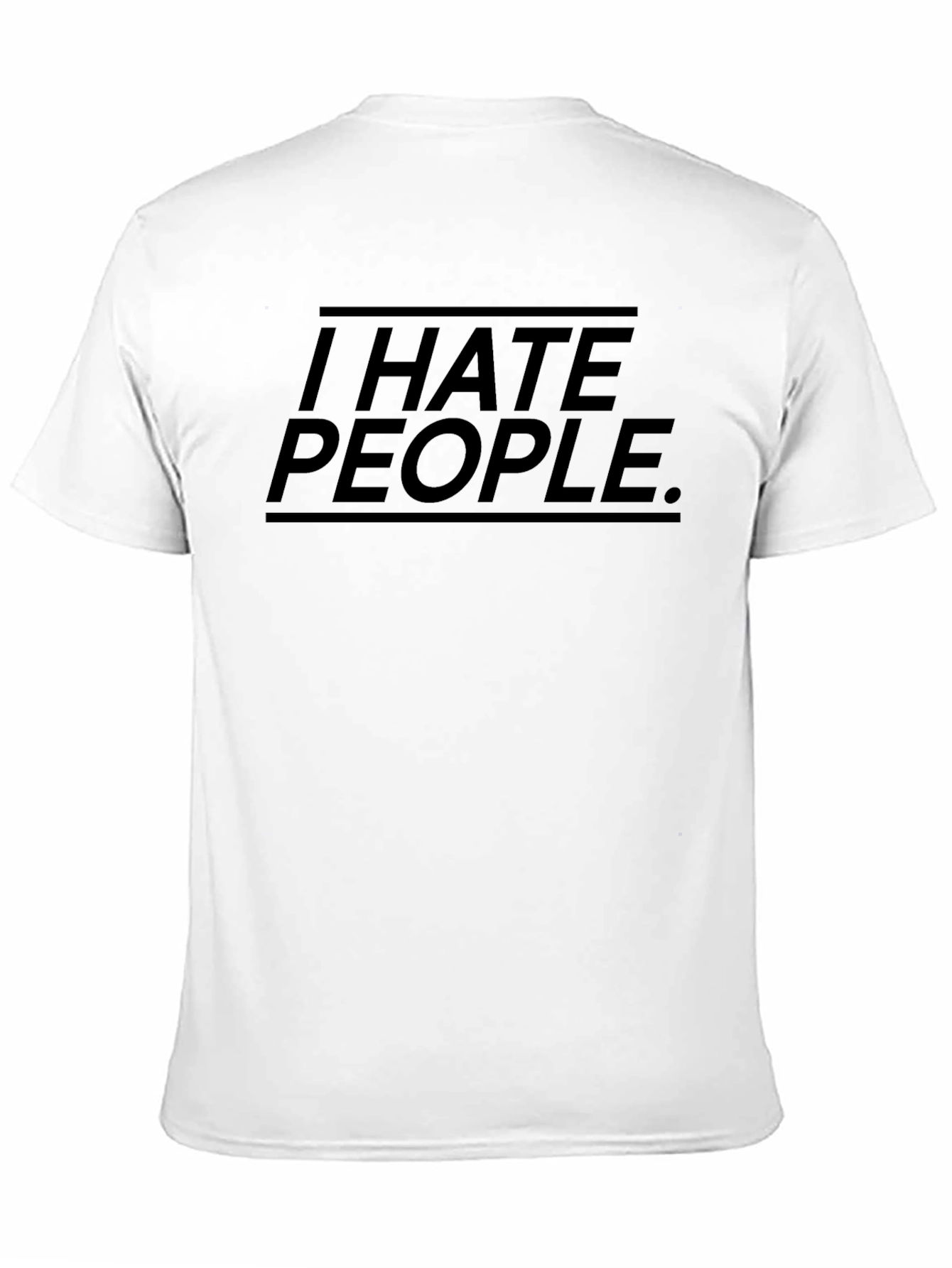 Camiseta Negra I Hate People.