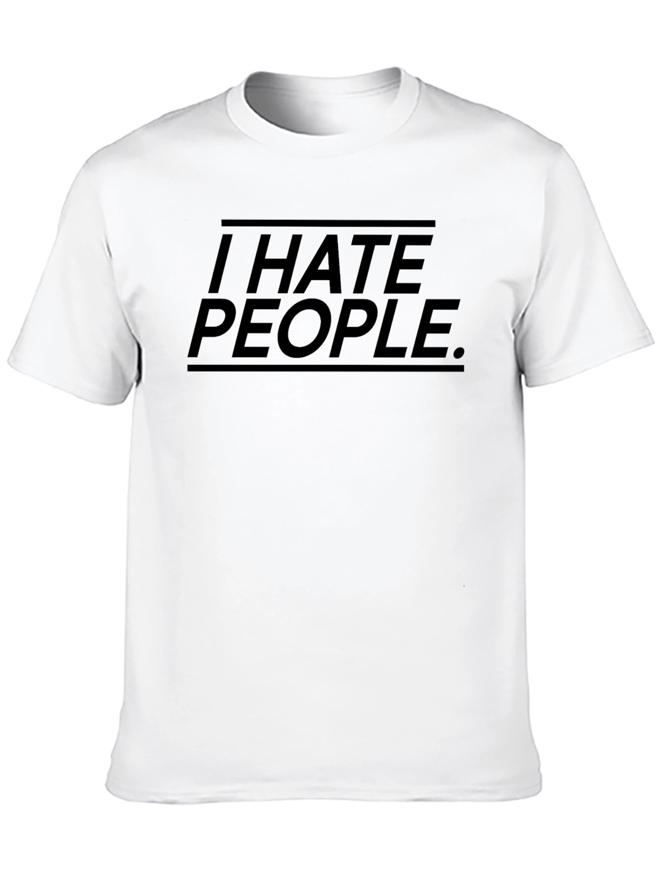 Camiseta Negra I Hate People.