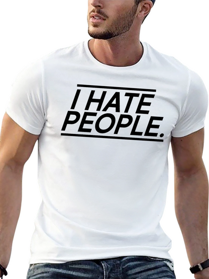 Camiseta Negra I Hate People.