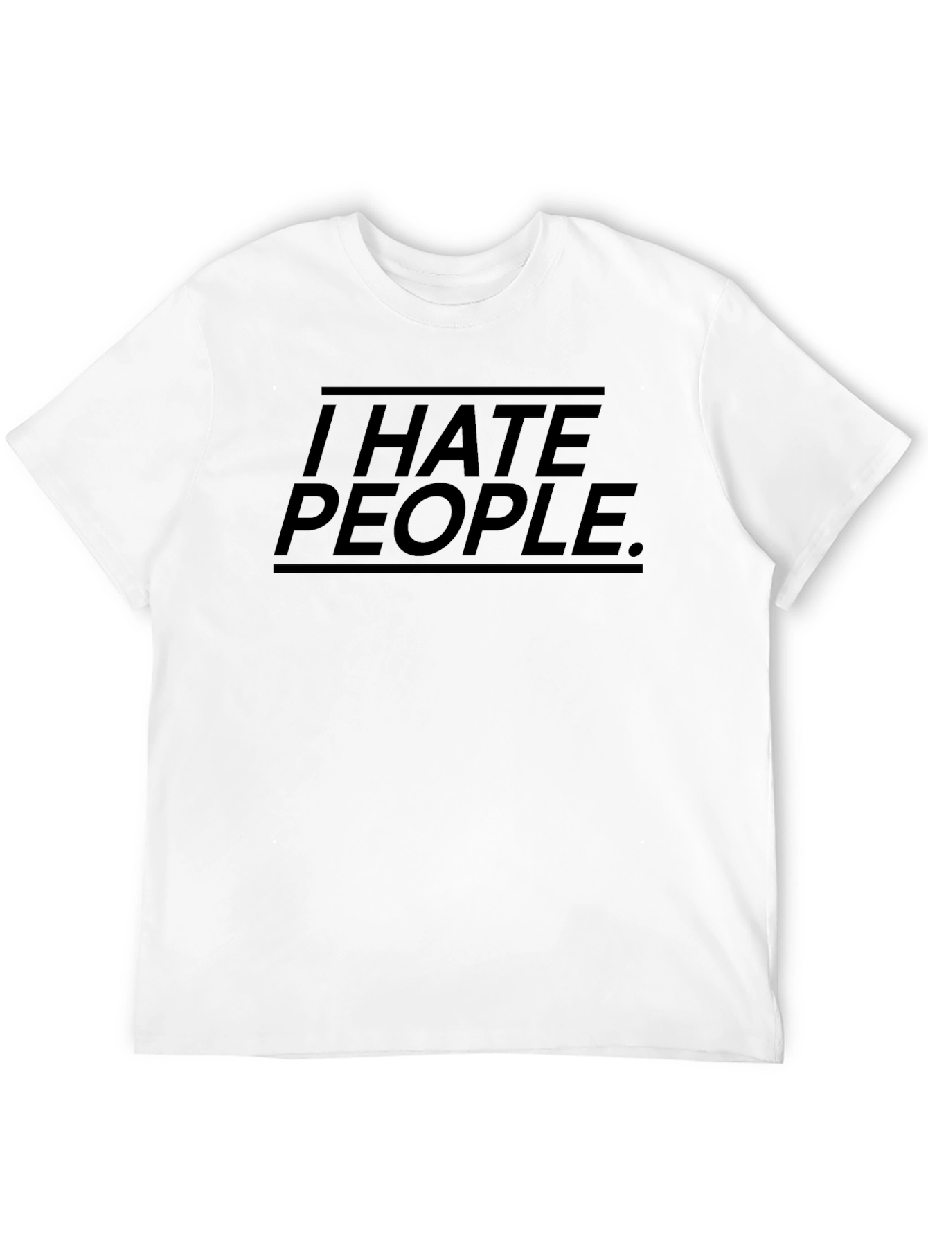 Camiseta Negra I Hate People.