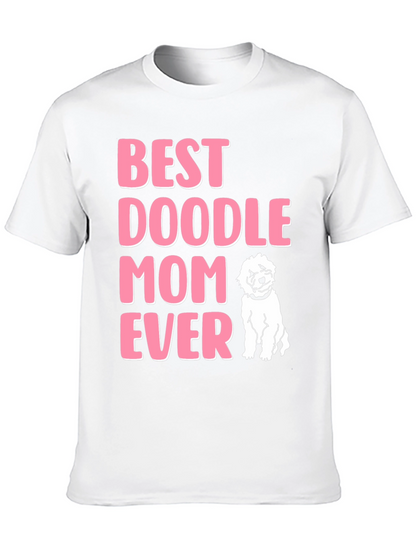 Camiseta Negra Best Doodle Mom Ever