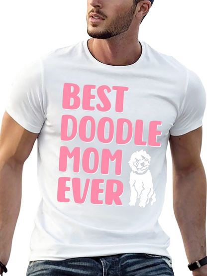 Camiseta Negra Best Doodle Mom Ever