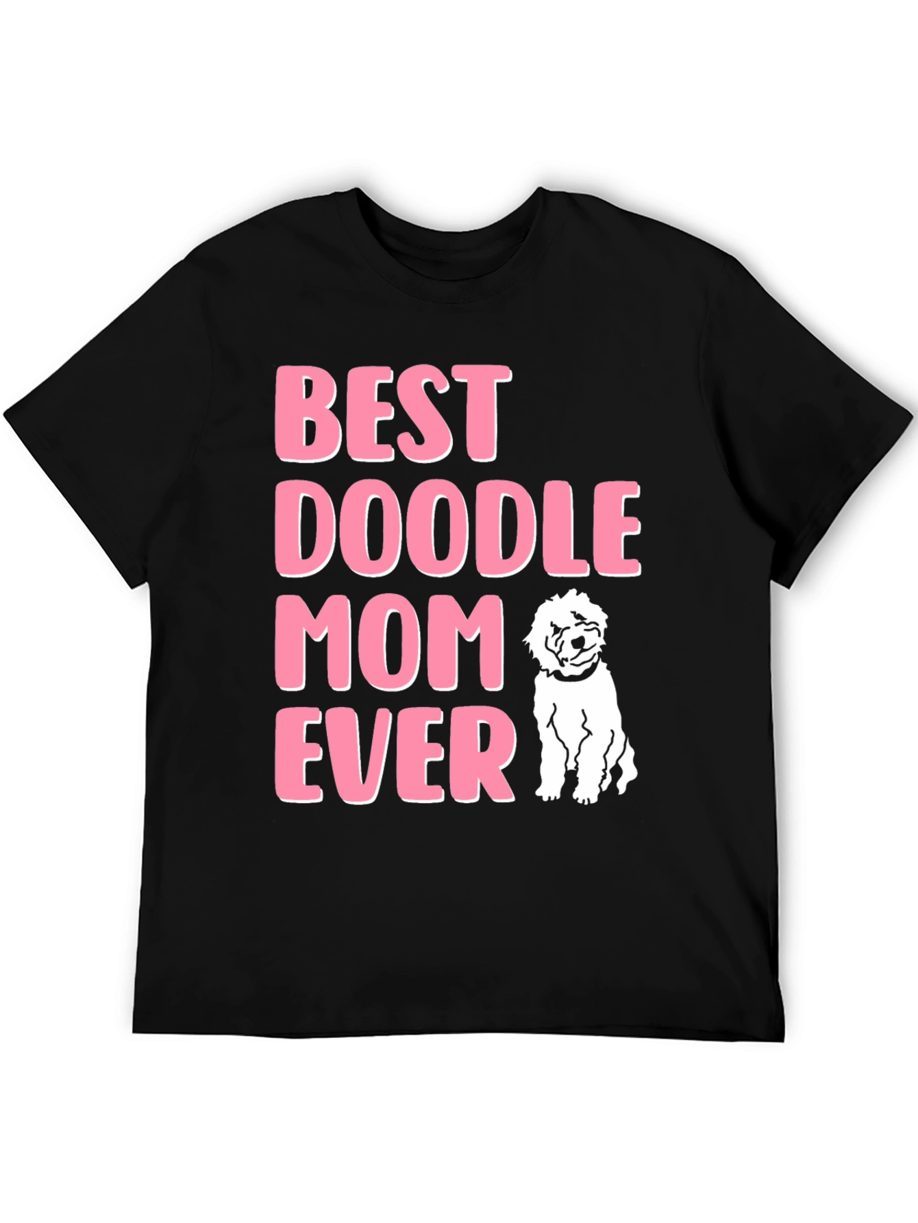 Camiseta Negra Best Doodle Mom Ever