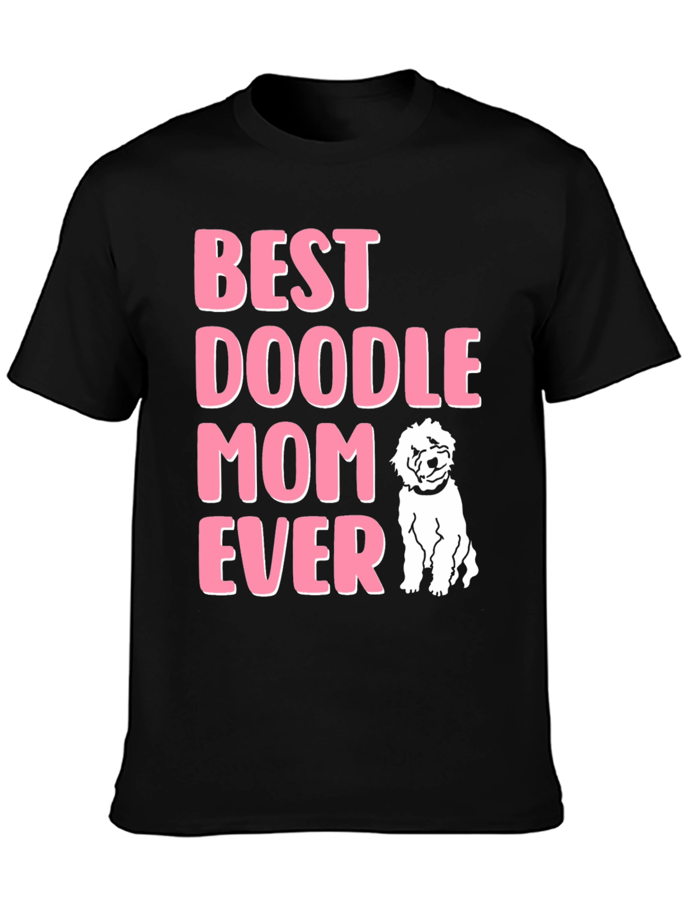Camiseta Negra Best Doodle Mom Ever