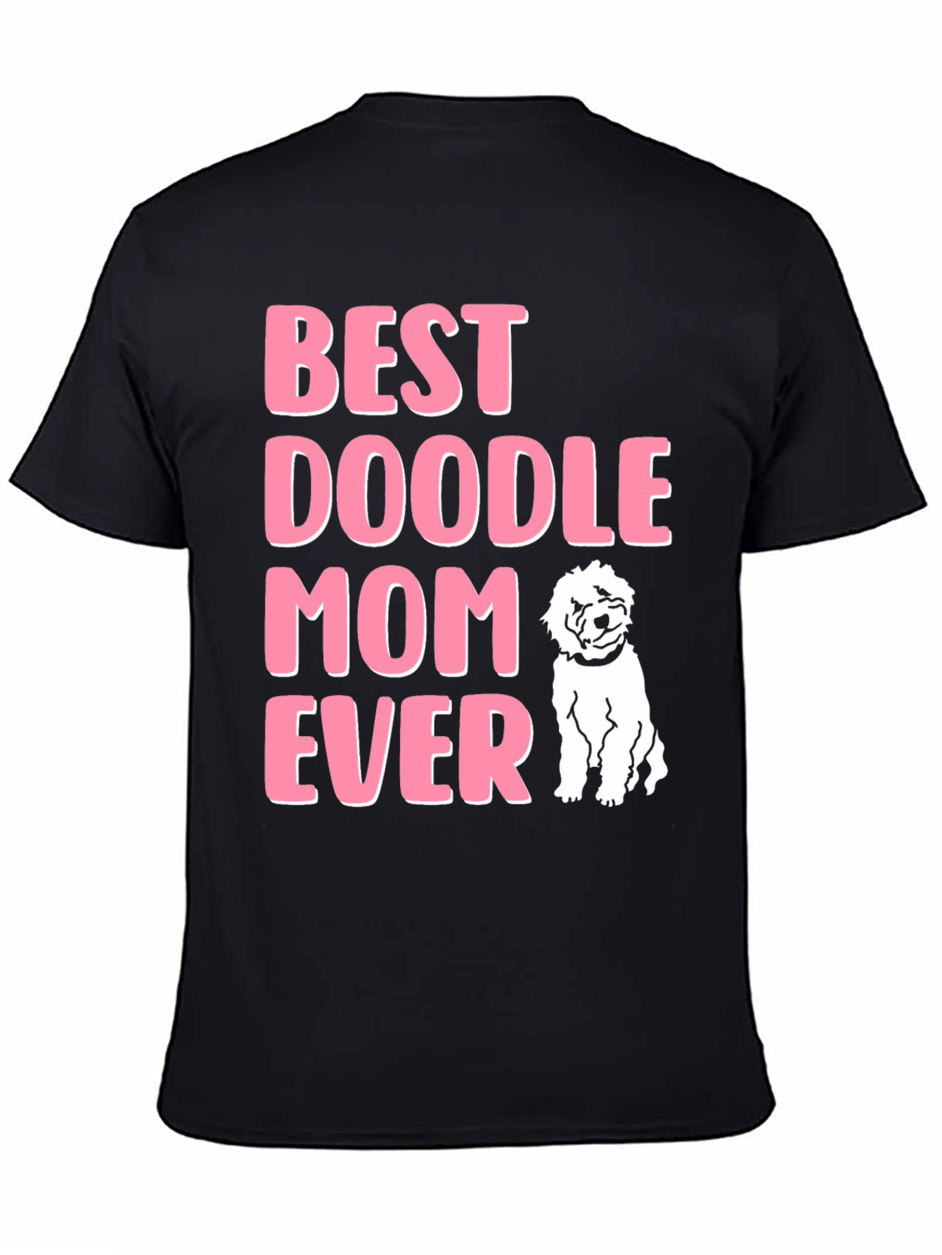 Camiseta Negra Best Doodle Mom Ever