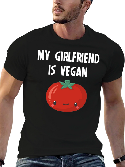 Camiseta Vegana Novio - Diseño Tomate Divertido