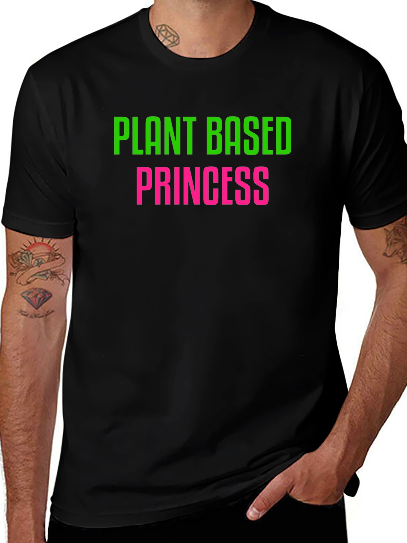 Camiseta Plant Based Princess Negra
