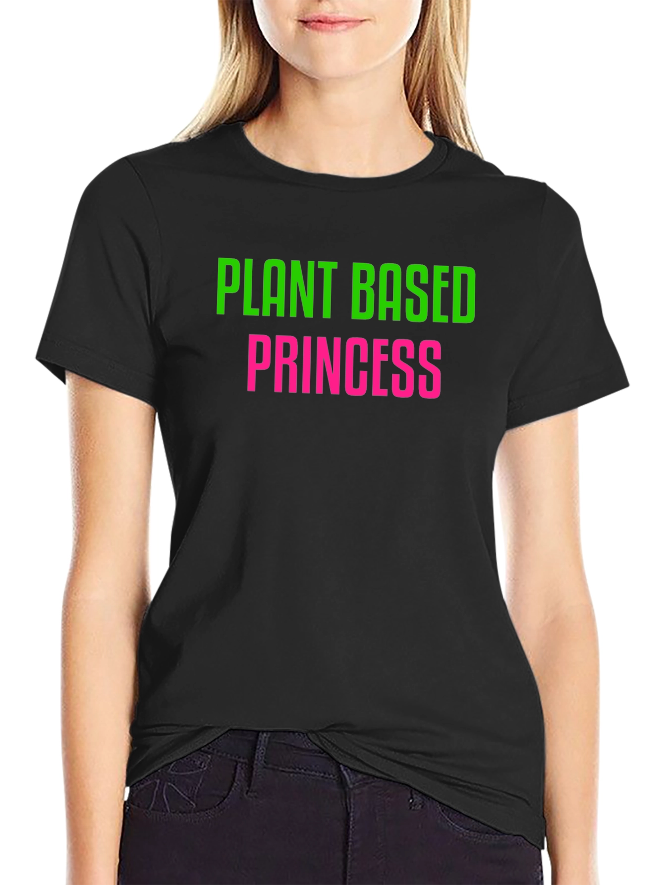 Camiseta Plant Based Princess Negra