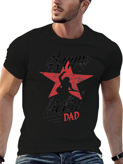 Camiseta Negra Heavy Metal Dad