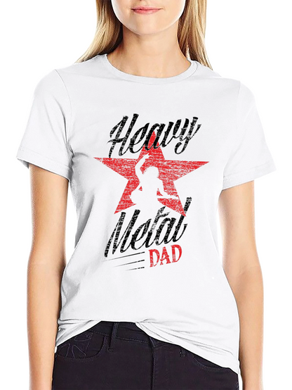 Camiseta Negra Heavy Metal Dad