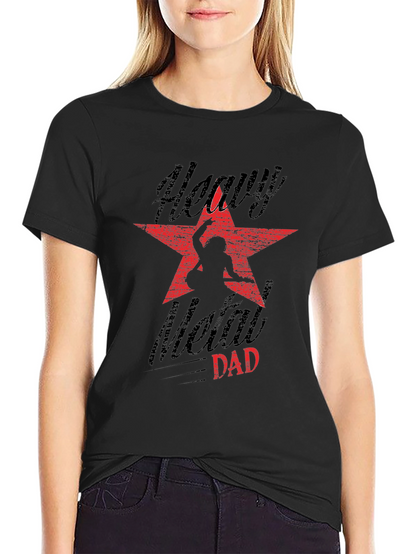 Camiseta Negra Heavy Metal Dad