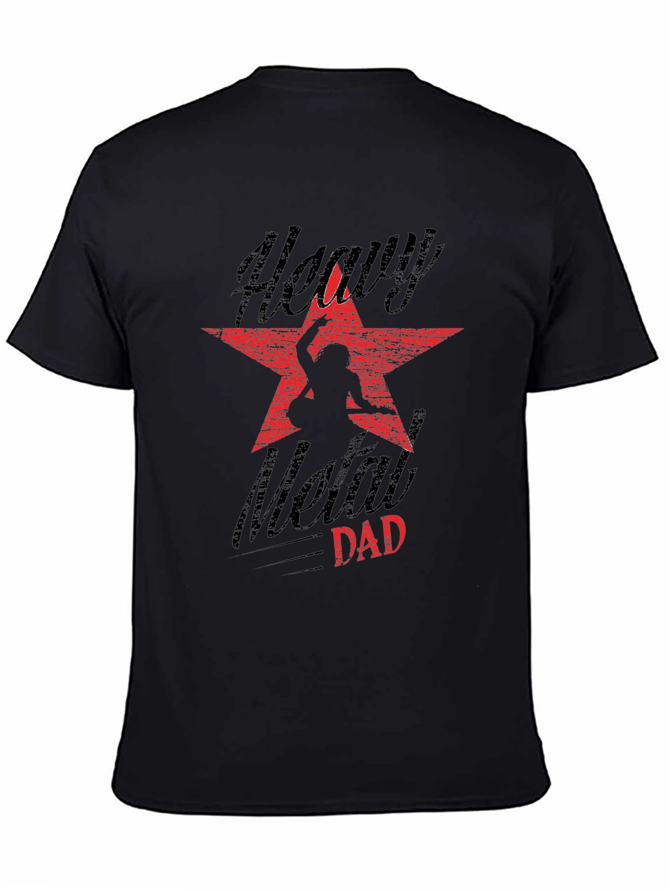 Camiseta Negra Heavy Metal Dad