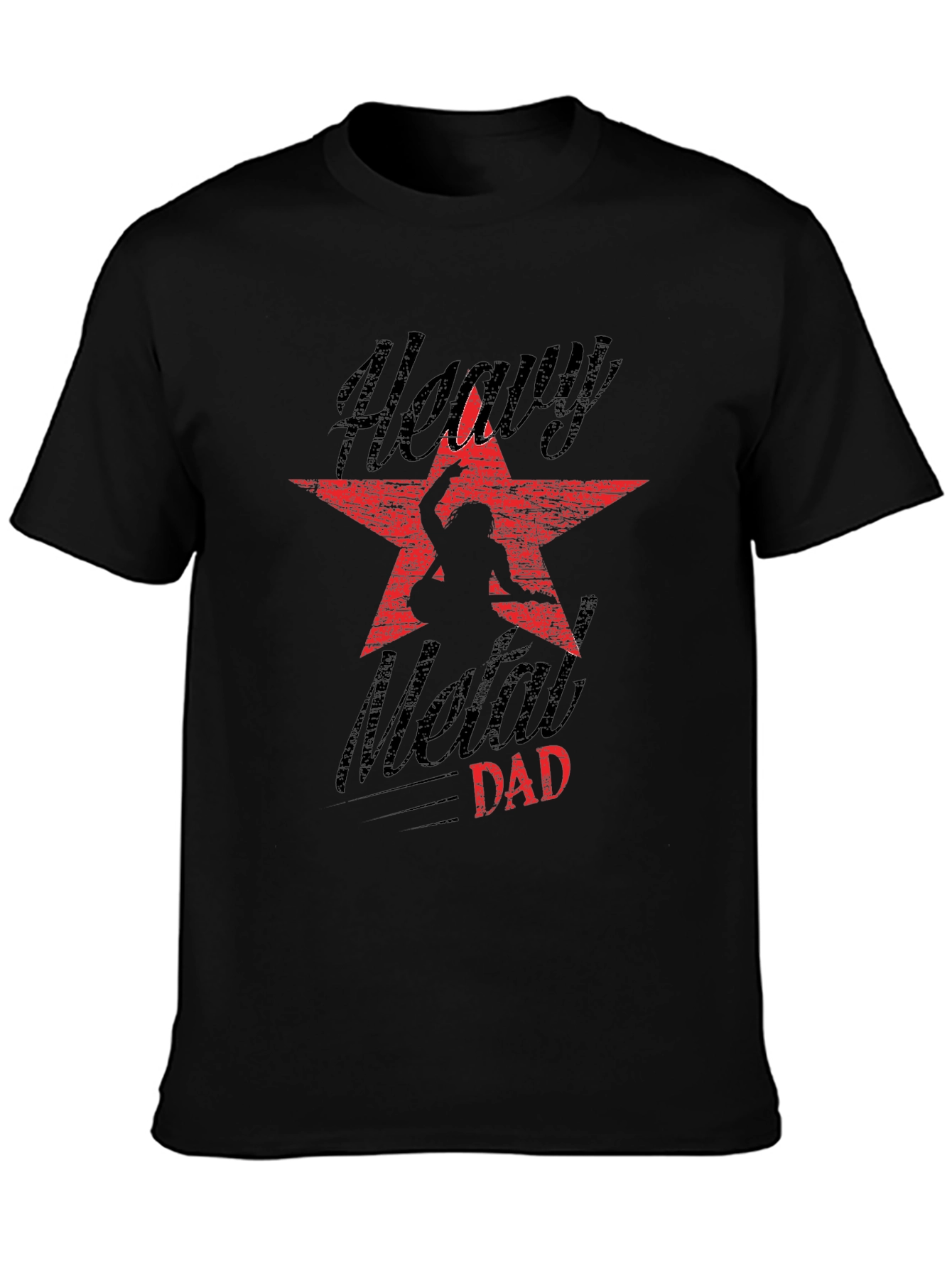 Camiseta Negra Heavy Metal Dad