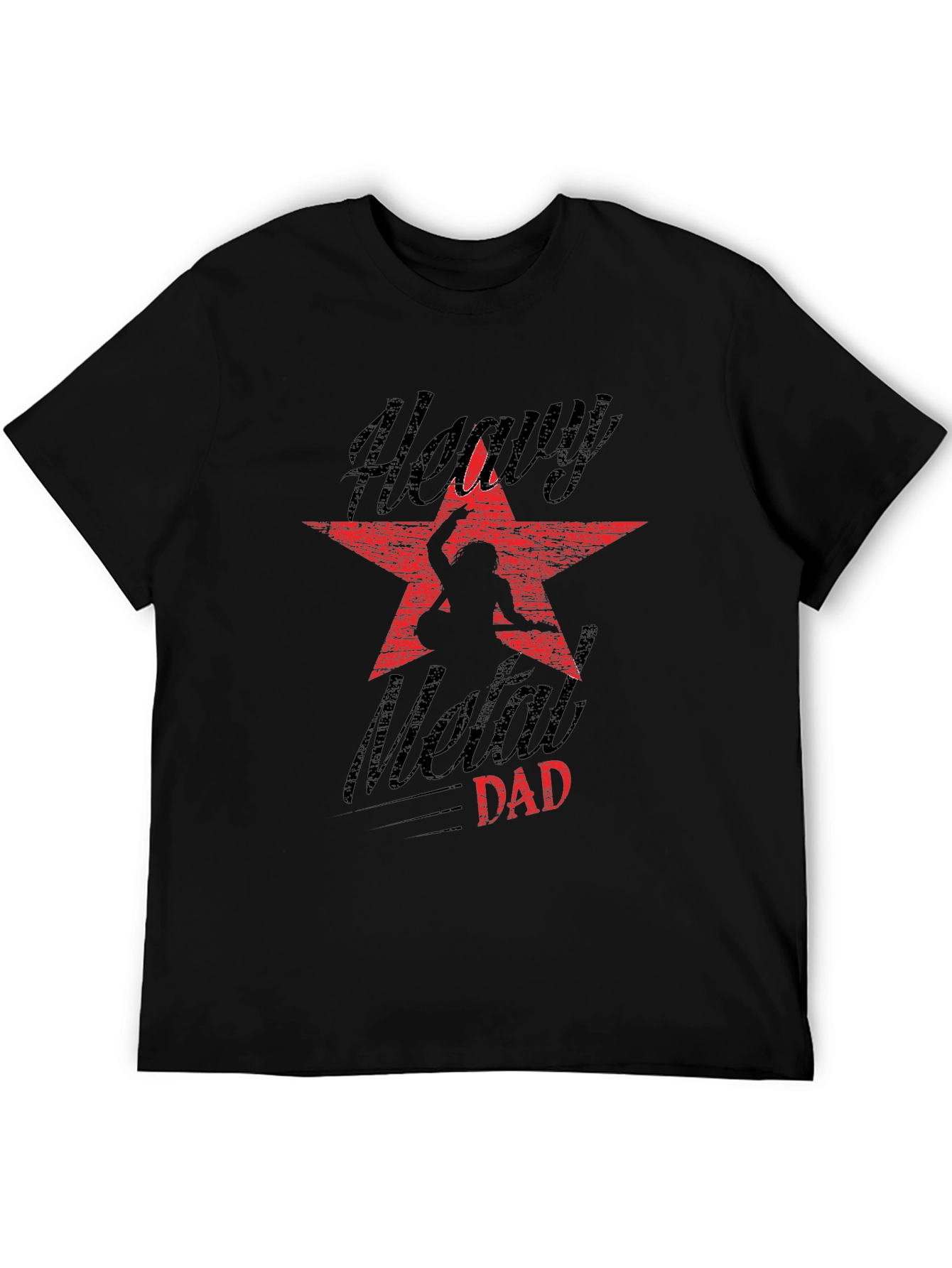 Camiseta Negra Heavy Metal Dad