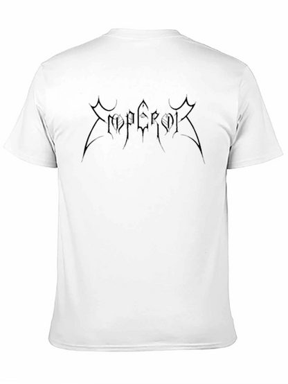Camiseta Negra Estampada Emperor para Hombre