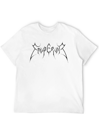 Camiseta Negra Estampada Emperor para Hombre