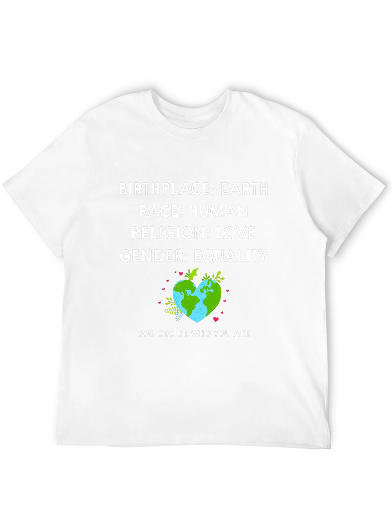 Camiseta con Mensaje de Igualdad y Amor