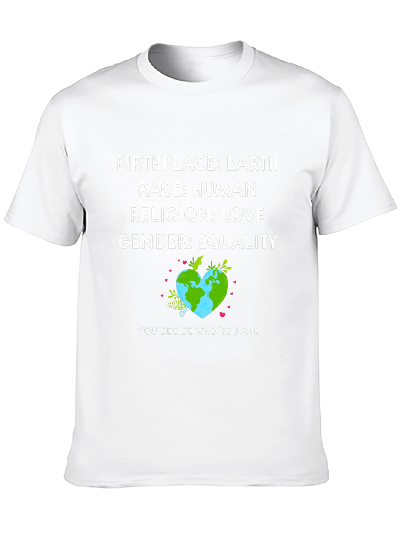 Camiseta con Mensaje de Igualdad y Amor