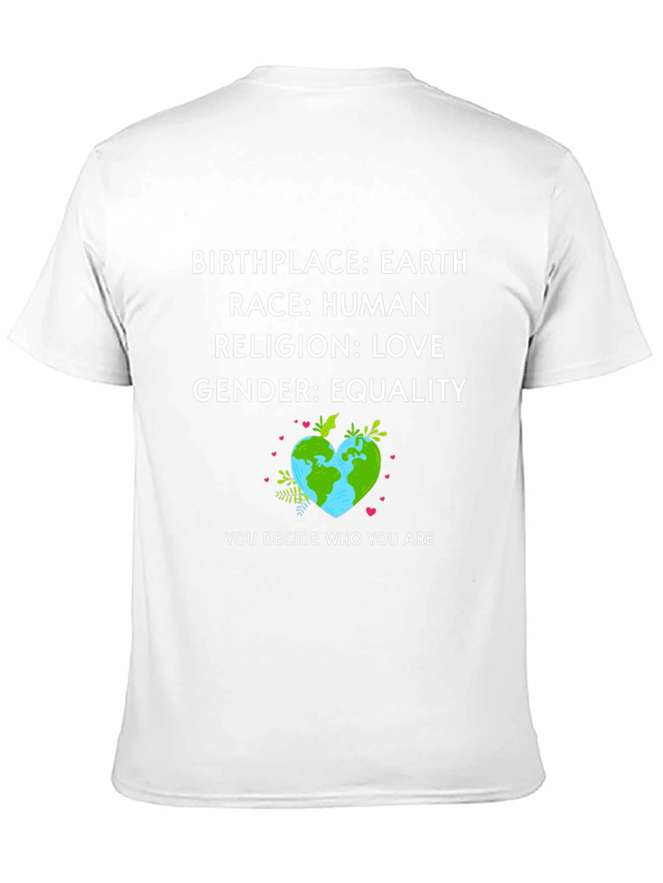 Camiseta con Mensaje de Igualdad y Amor