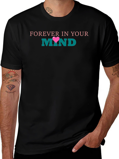 Camiseta Negra con Diseño Forever In Your Mind