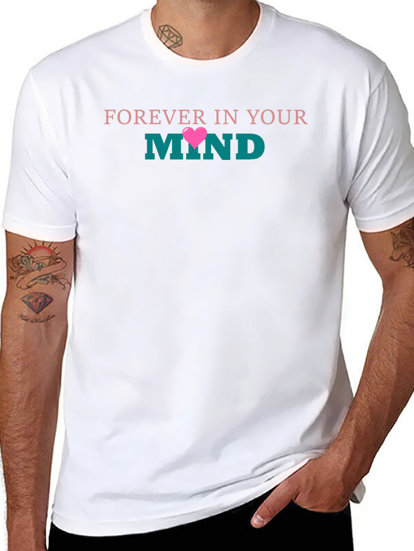 Camiseta Negra con Diseño Forever In Your Mind