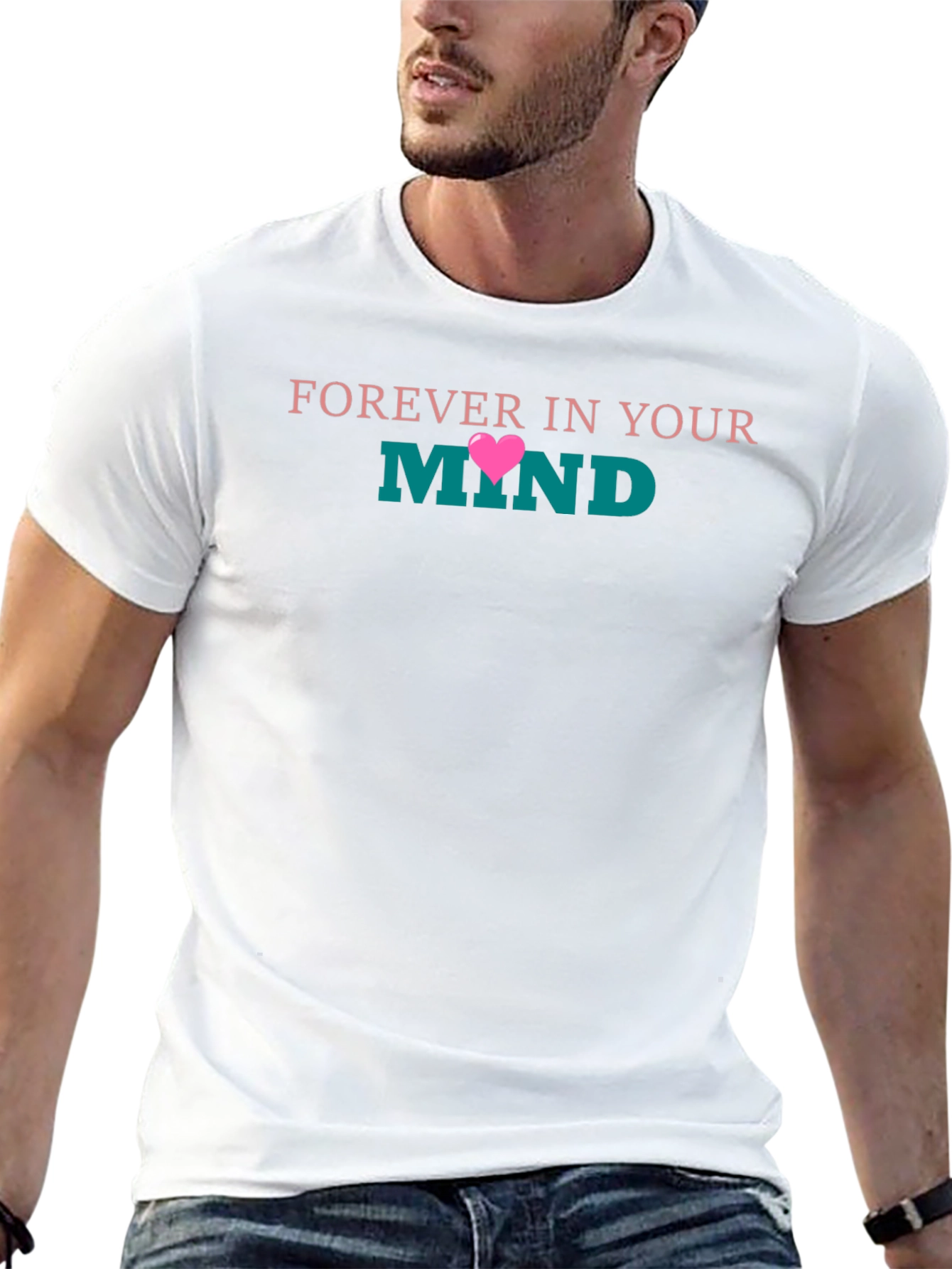 Camiseta Negra con Diseño Forever In Your Mind