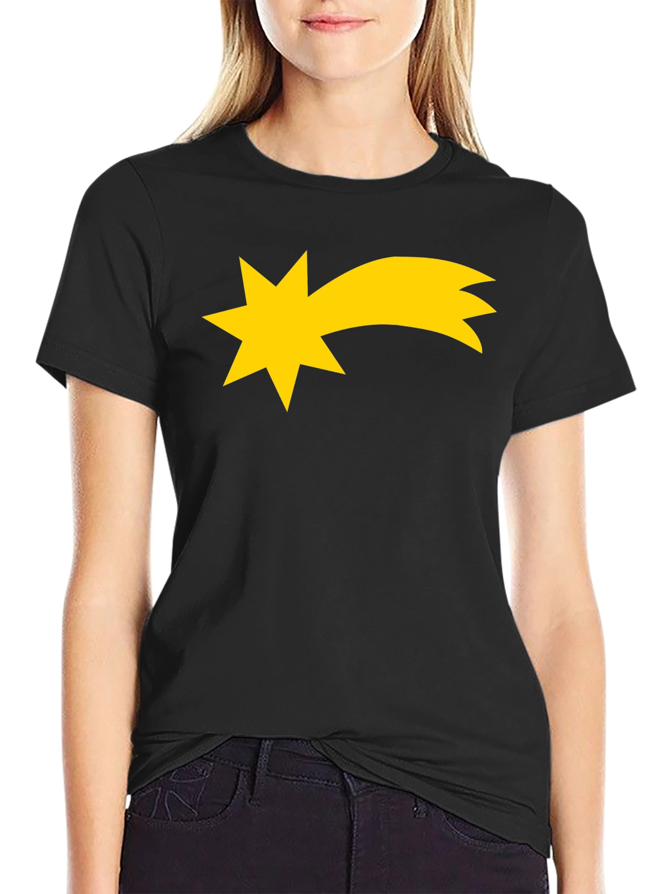 Camiseta Negra Estrella Fugaz