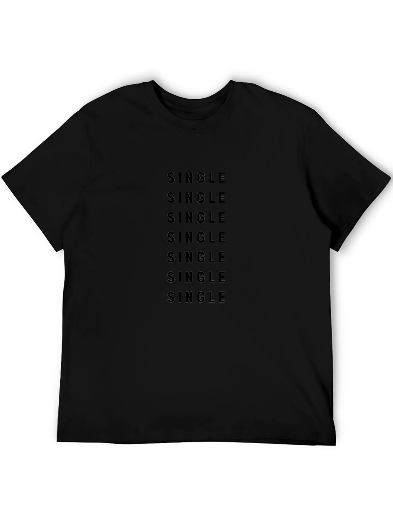 Camiseta Negra Single: Estilo Casual y Atrevido