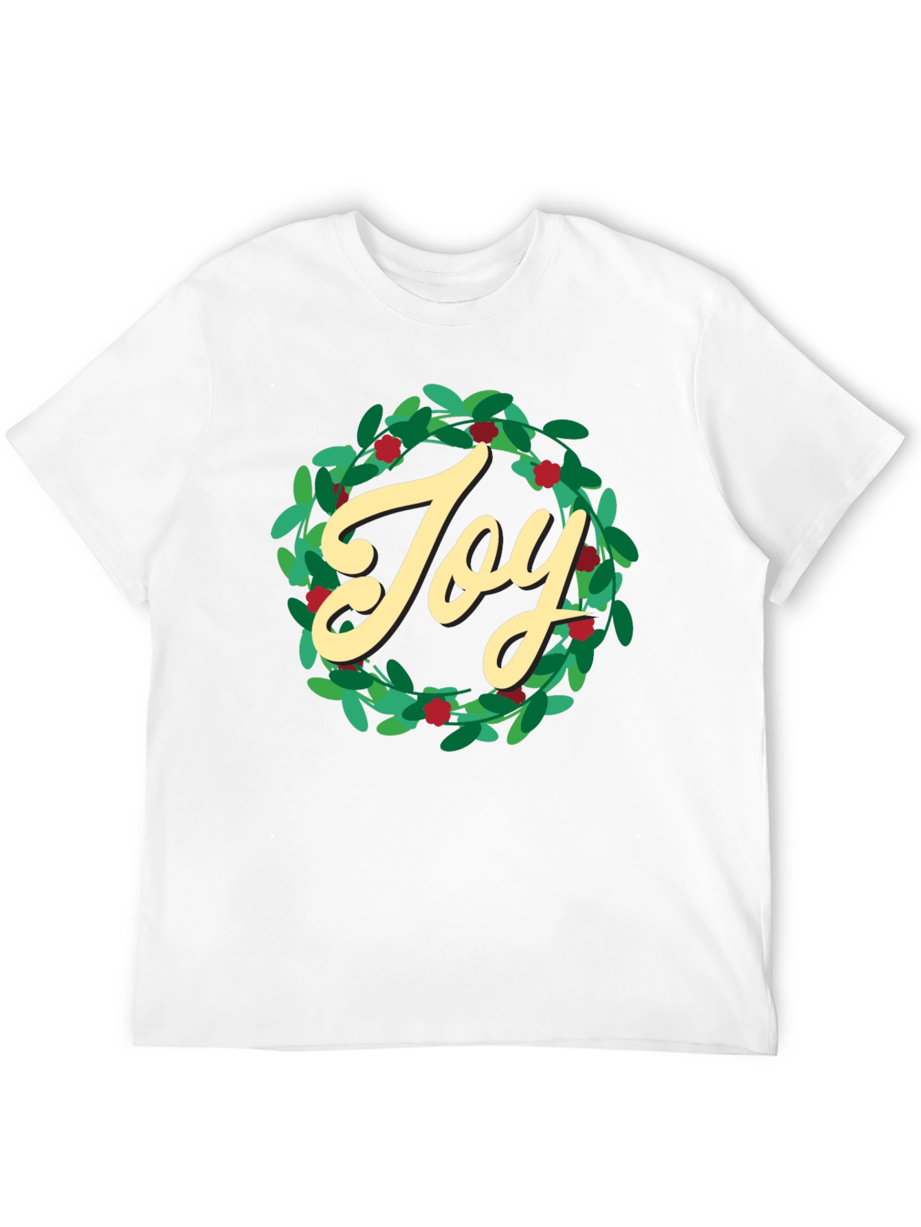 Camiseta Negra Navideña Joy