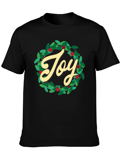 Camiseta Negra Navideña Joy